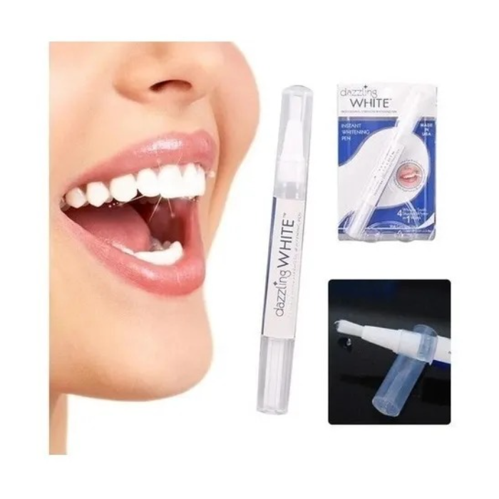 Lapiz Con Gel Blanqueador Dientes Instantaneo White Pen x 3